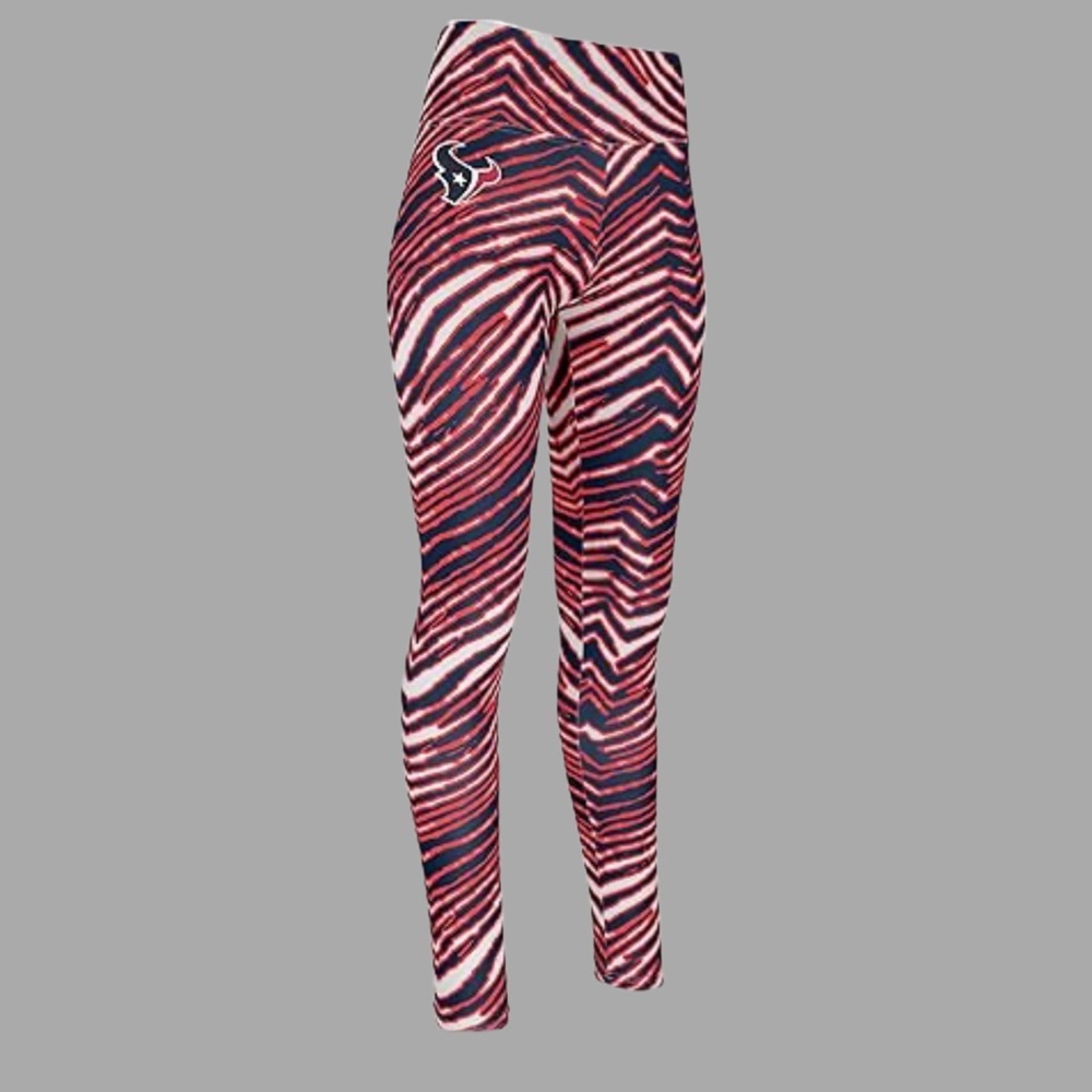 NWT Houston Texans‎ Zebra Print Leggings XL